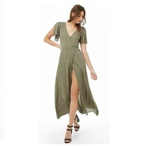 Green Polka Dot Maxi Dress - NWT